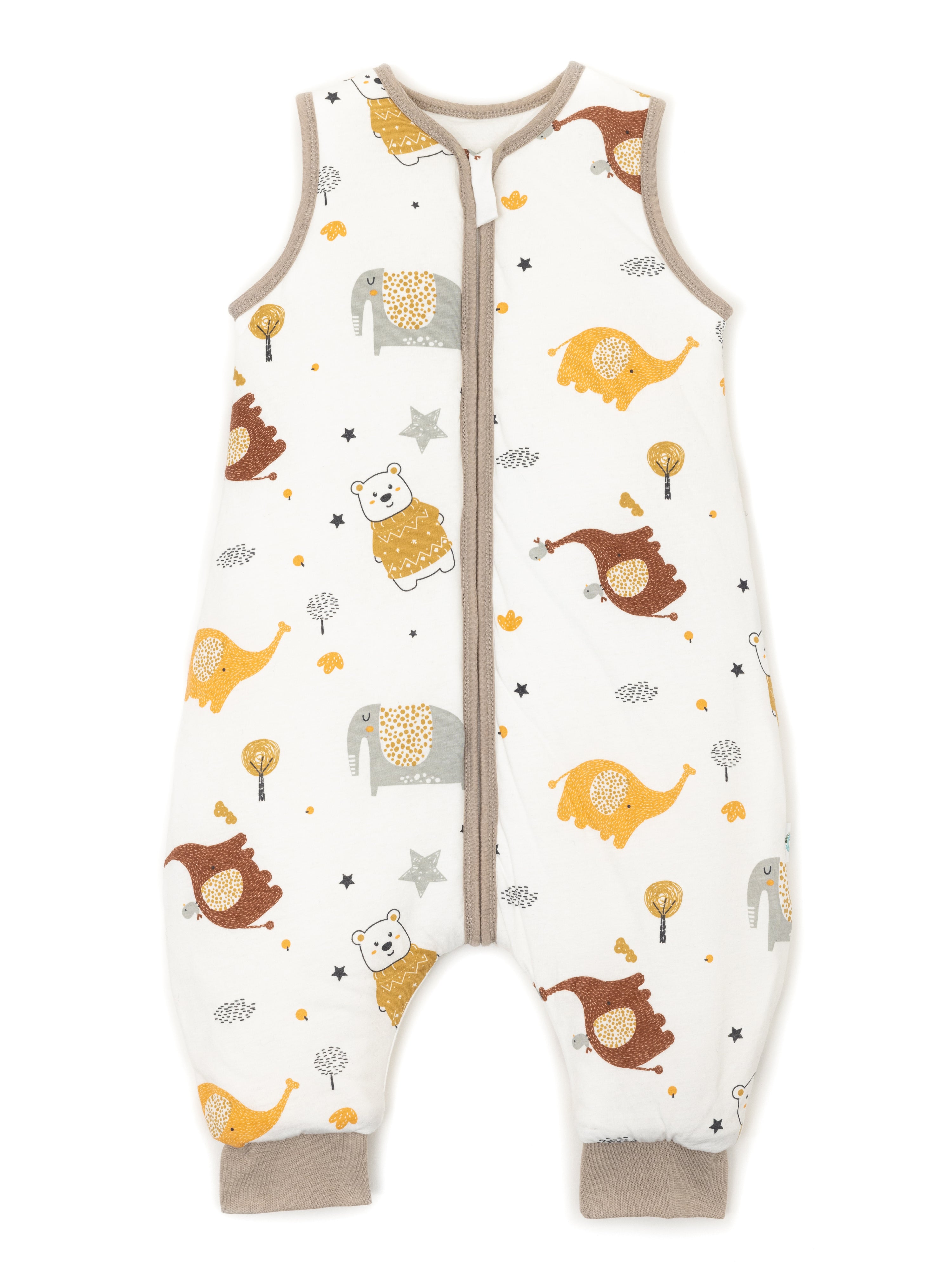 Babyschlafsack - Schlafsack mit Füßen 2.5 TOG - Bär | Elefant