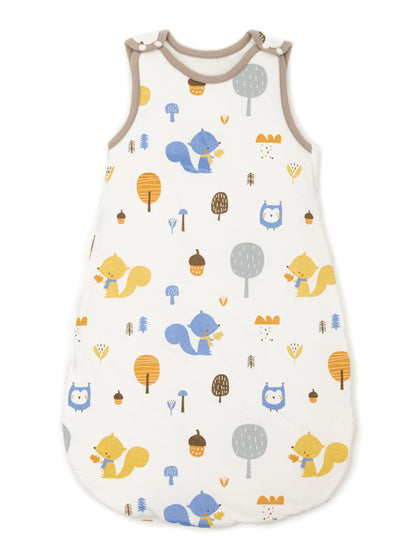 Babyschlafsack - Schlafsack Rund 2.5 TOG - Eule | Eichhörnchen