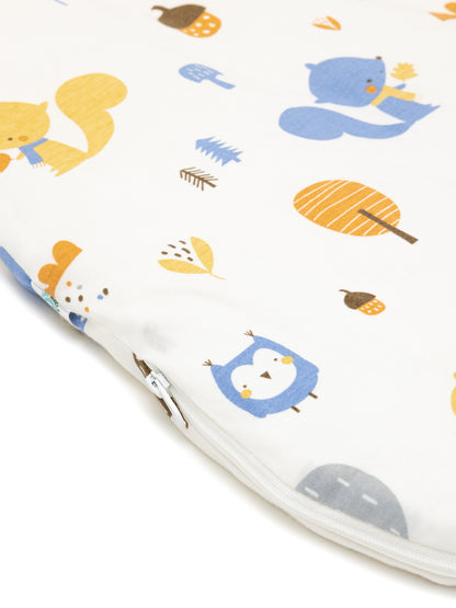 Babyschlafsack - Schlafsack Rund 2.5 TOG - Eule | Eichhörnchen