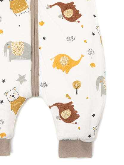 Babyschlafsack - Schlafsack mit Füßen 2.5 TOG - Bär | Elefant