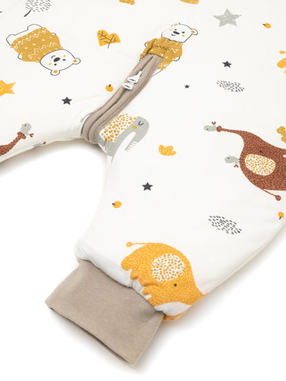 Babyschlafsack - Schlafsack mit Füßen 2.5 TOG - Bär | Elefant