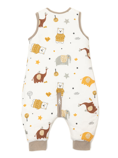 Babyschlafsack - Schlafsack mit Füßen 2.5 TOG - Bär | Elefant