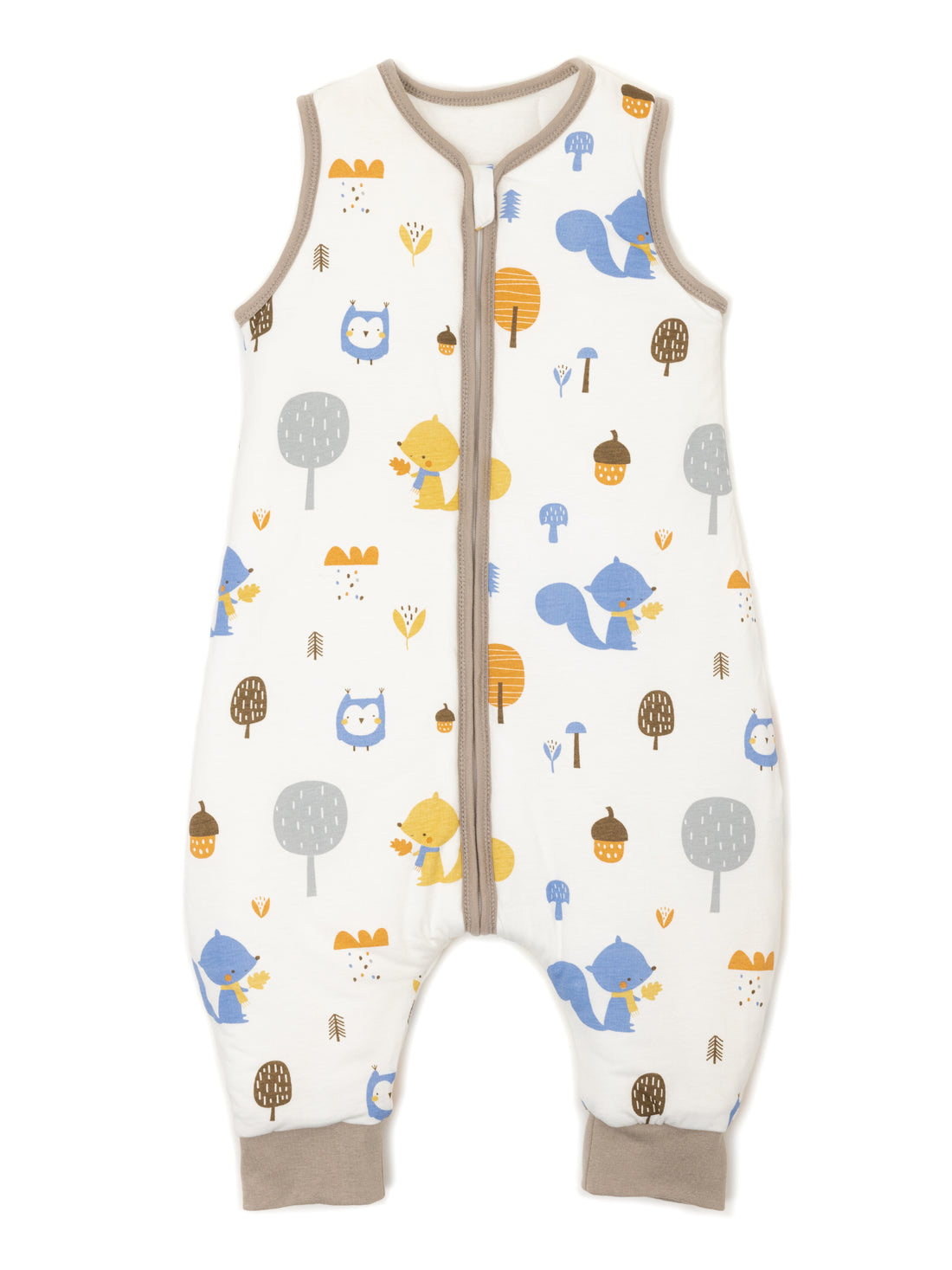 Babyschlafsack - Schlafsack mit Füßen 2.5 TOG - Eule | Eichhörnchen