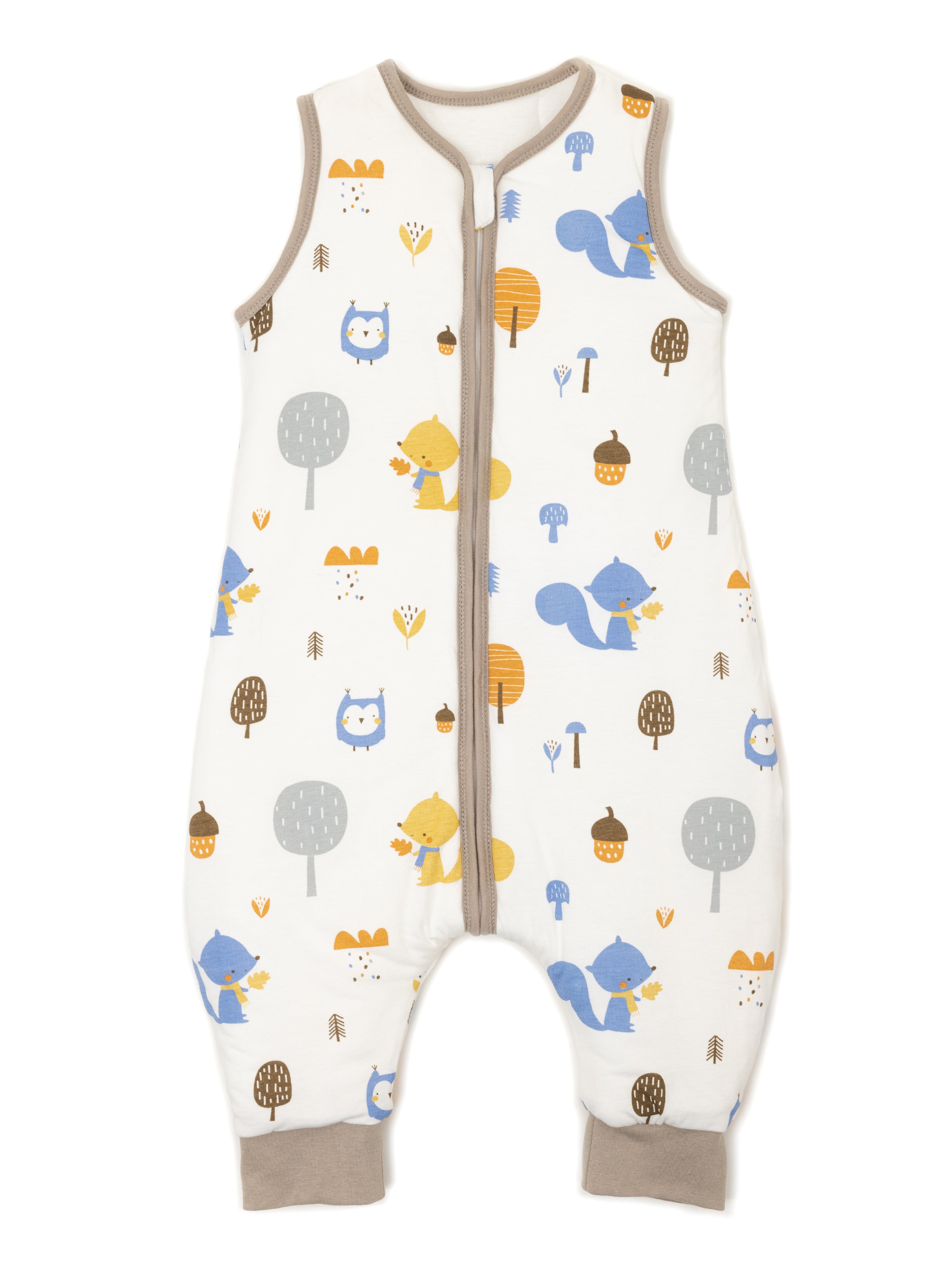 Babyschlafsack - Schlafsack mit Füßen 2.5 TOG - Eule | Eichhörnchen