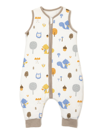 Babyschlafsack - Schlafsack mit Füßen 2.5 TOG - Eule | Eichhörnchen