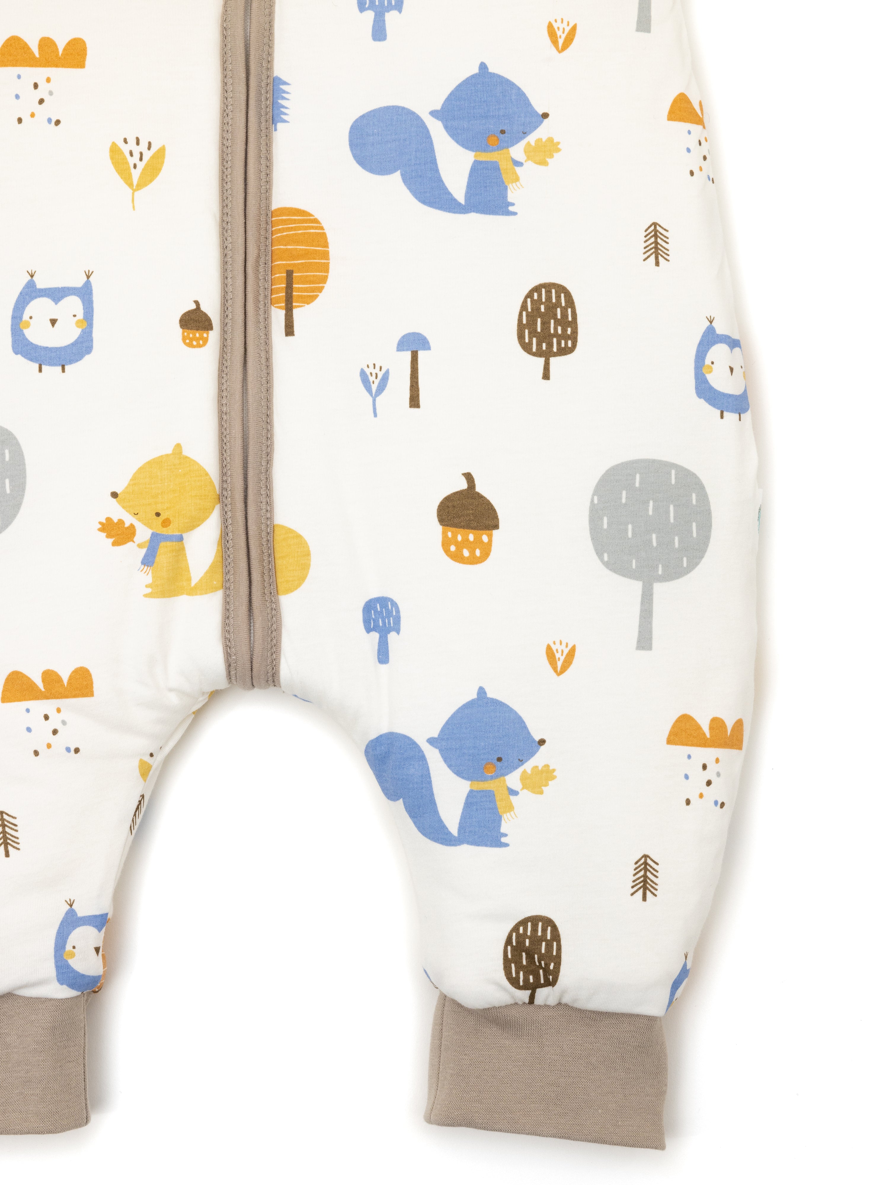 Babyschlafsack - Schlafsack mit Füßen 2.5 TOG - Eule | Eichhörnchen