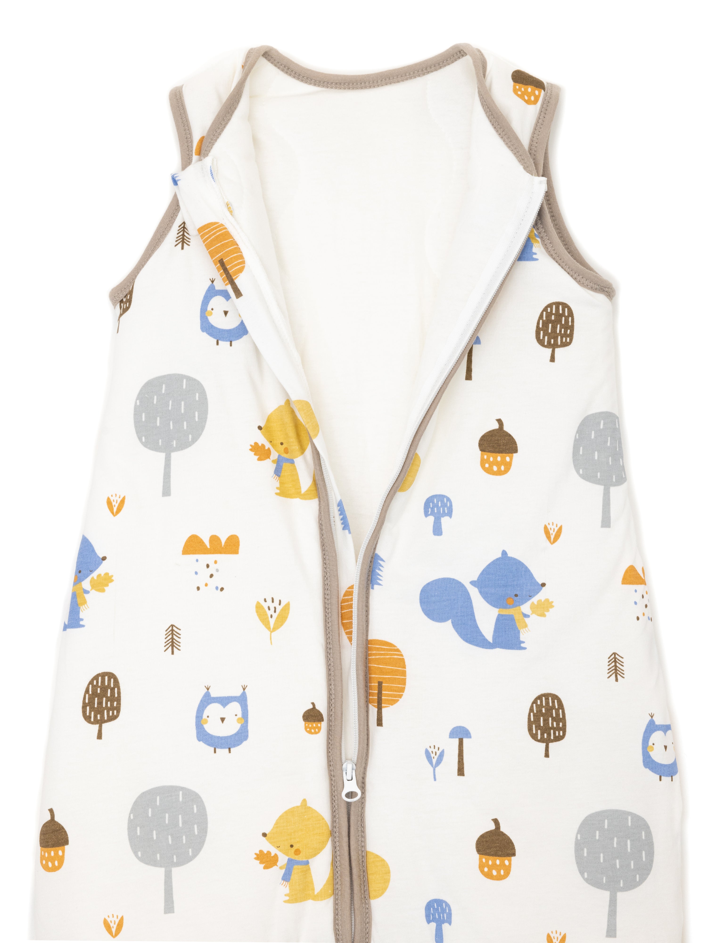 Babyschlafsack - Schlafsack mit Füßen 2.5 TOG - Eule | Eichhörnchen