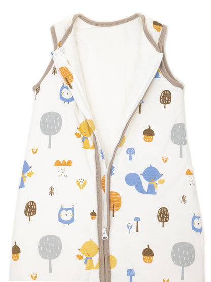 Babyschlafsack - Schlafsack mit Füßen 2.5 TOG - Eule | Eichhörnchen