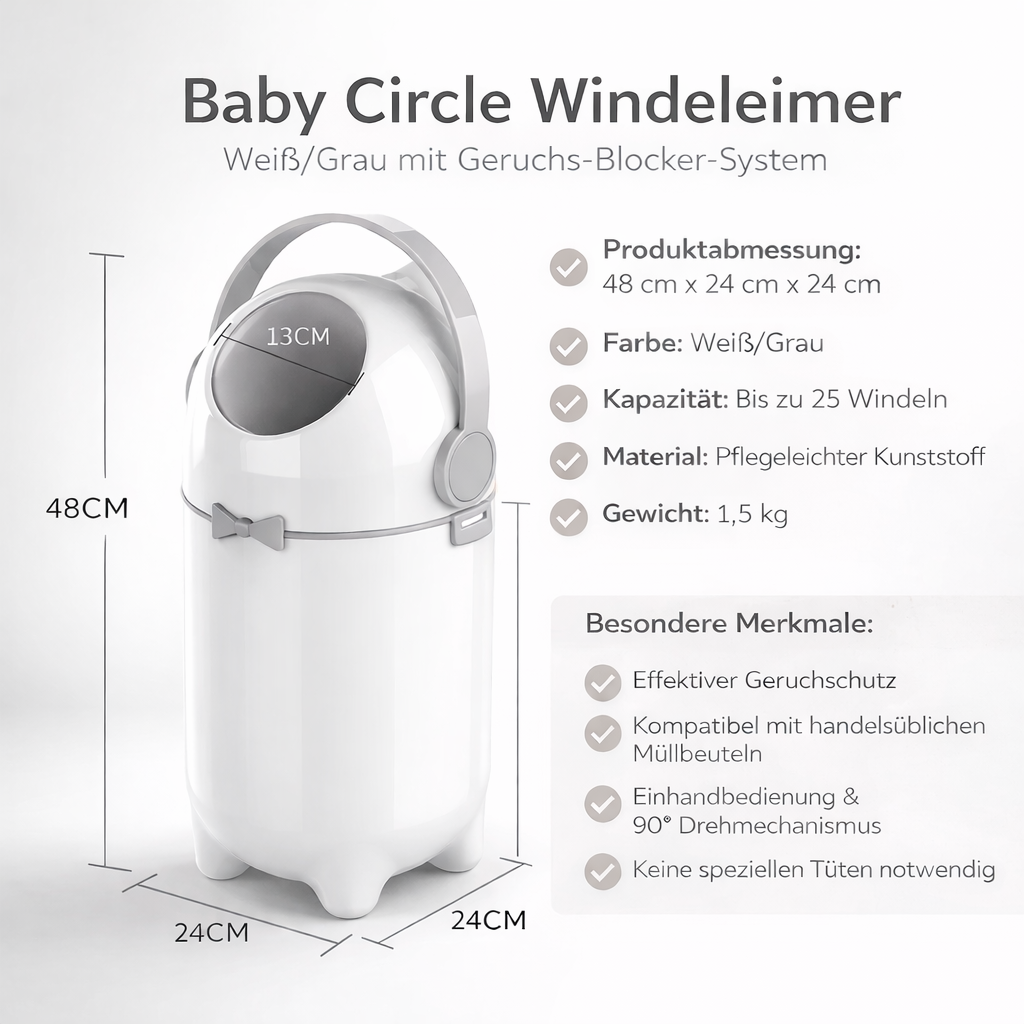 Baby Circle Windeleimer I White