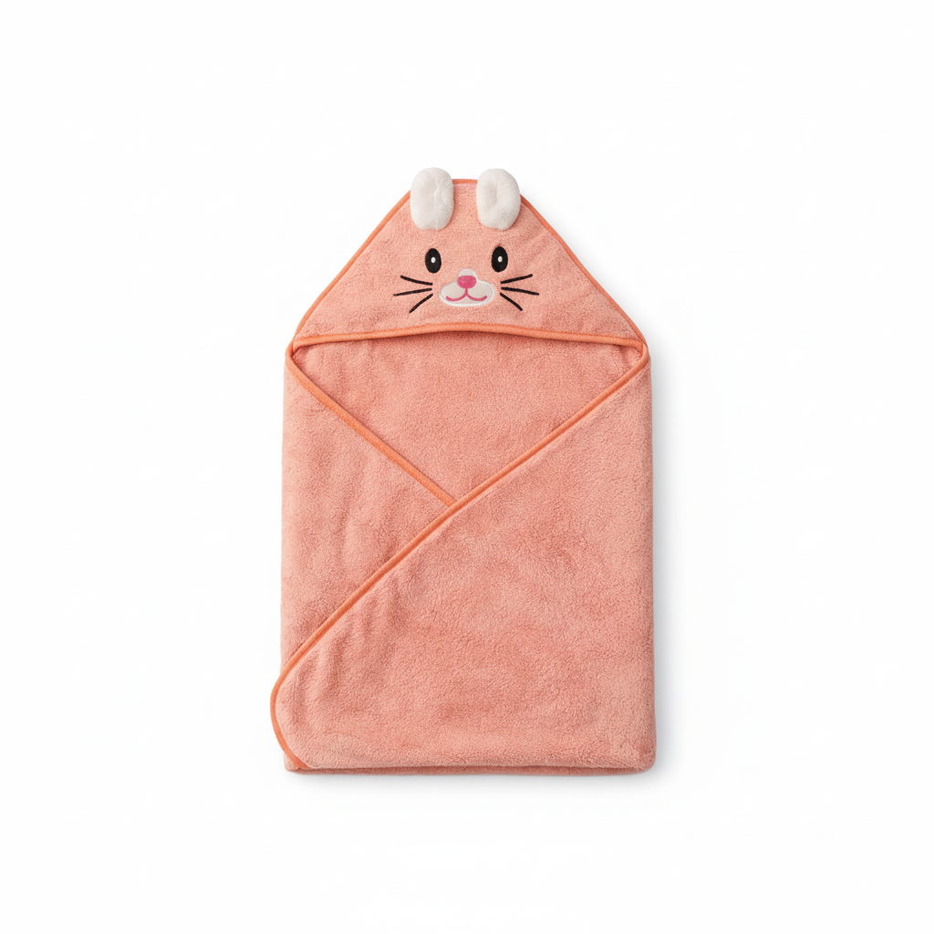 Babyhandtuch mit Kapuze I Katze