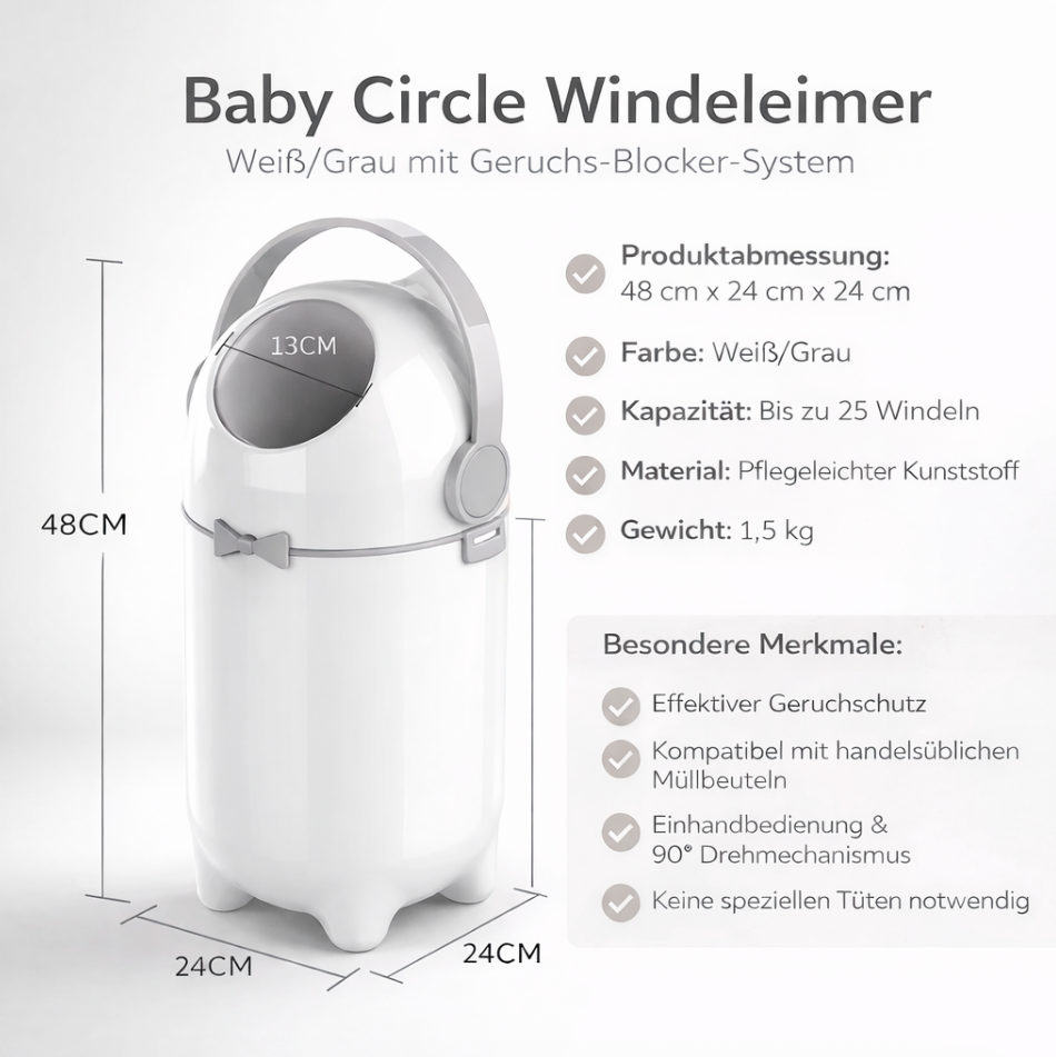 Baby Circle Windeleimer I Rosa